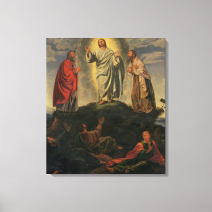 Transfigurationen, c.1527-33 (olja på panel) canvastryck