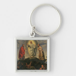 Transfigurationen, c.1527-33 (olja på panel) fyrkantig silverfärgad nyckelring