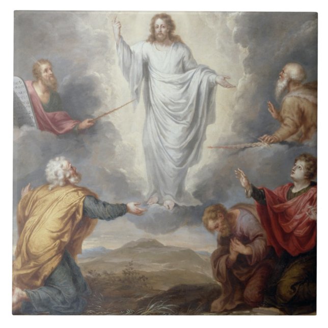 Transfigurationen (olja förkopprar på), kakelplatta (Framsidan)