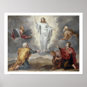 Transfigurationen (olja förkopprar på), poster
