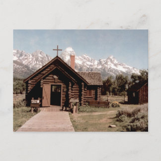 Transfigurationskapellet Vintage Wyoming Vykort