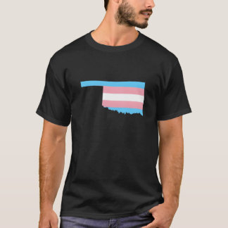 Transflagga Oklahoma HBTQ-stolthet Stöd familj T Shirt