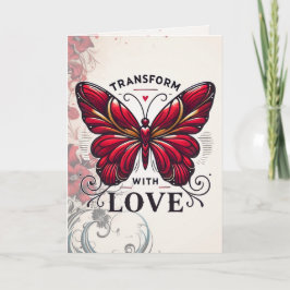 Transform with Love Greeting Card – Elegant Butter Kort