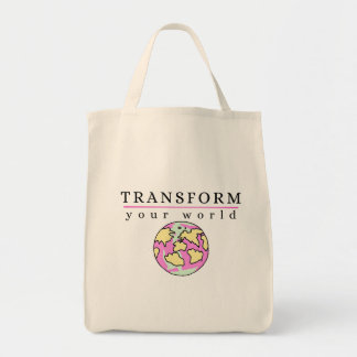 Transform your world Motivaional Tygkasse