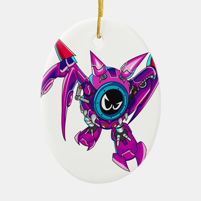 Transformable Battler Zauhawk Julgransprydnad Keramik (Framsidan)