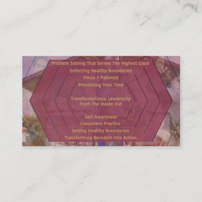 Transformationsledningskvaliteter (med QR-kod) Visitkort (Framsida)