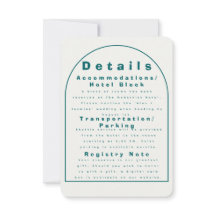Transformativ Teal Modern Handgjord Bröllopsdetalj