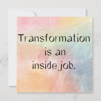Transformativt Citat Vattenfärg Konstkort Julkort