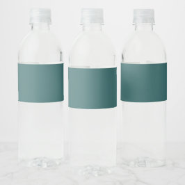 Transformativt Teal Vattenflaskor Etikett
