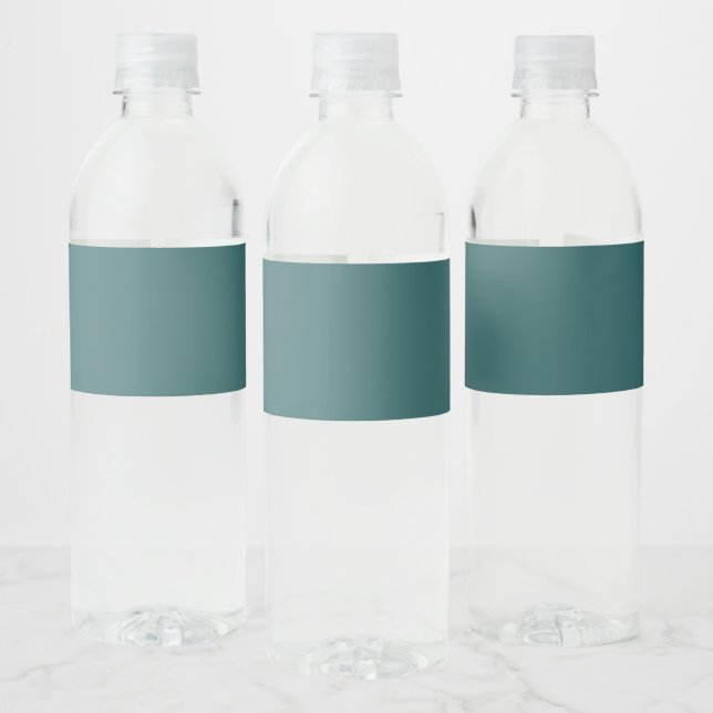 Transformativt Teal  Vattenflaskor Etikett (Flaskor)