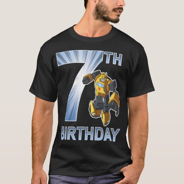 Transformatorerna Bumblebee 7:e Birthday Light Fil T Shirt (Framsida)