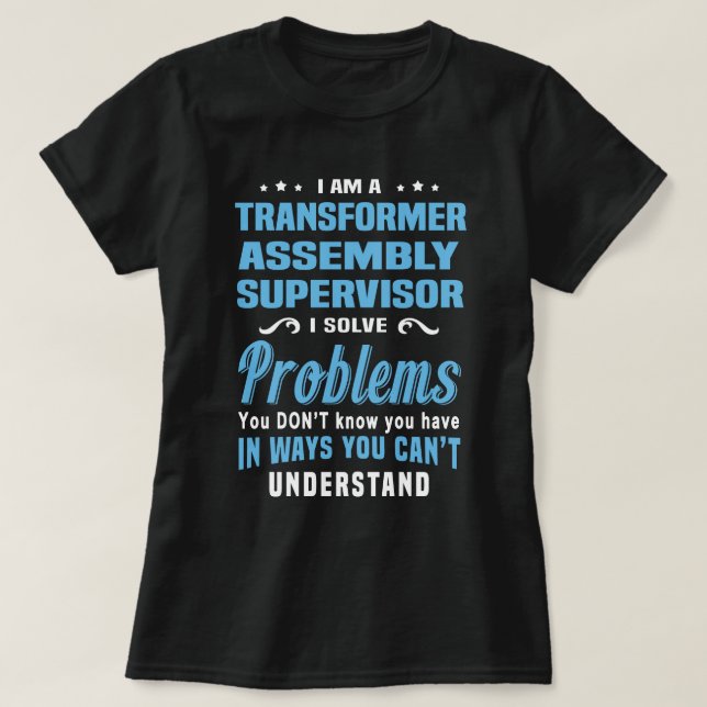 Transformatormonteringsansvarig T Shirt (Design framsida)