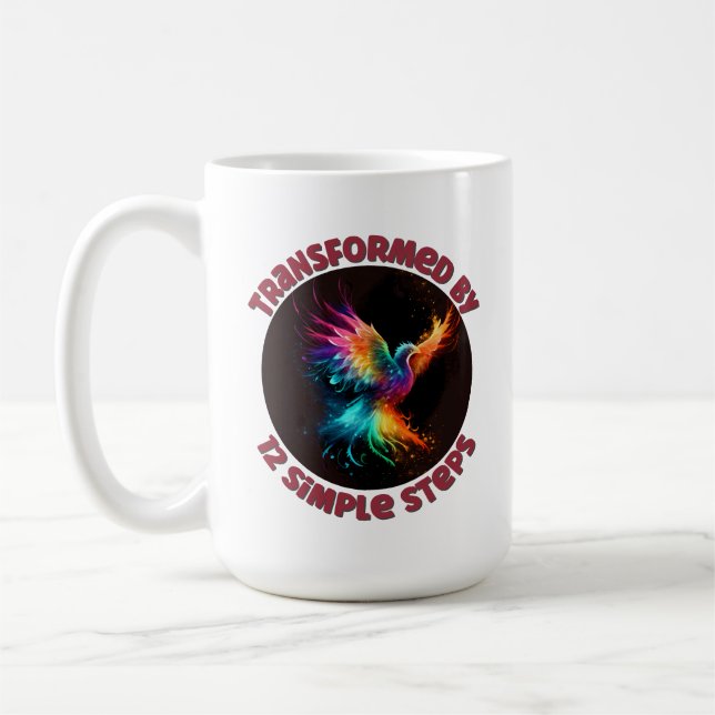 Transformerad genom 12 enkla steg - AA, NA, Al-Ano Kaffemugg (Vänster)