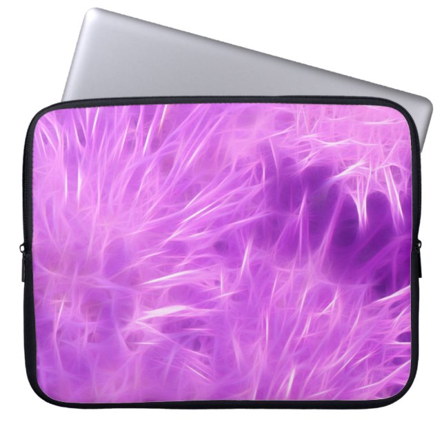Transformerade lila Shades Flowers Laptop Fodral (Framsidan)