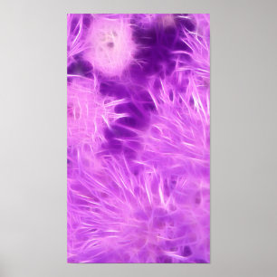 Transformerade lila Shades Flowers Poster