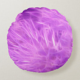 Transformerade lila Shades Flowers Rund Kudde