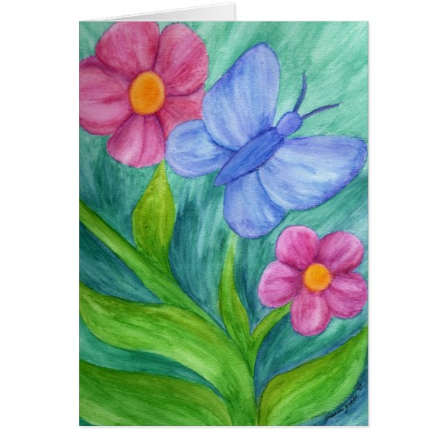 Transformerings- och tillväxtkort hälsningskort (Framsidan)