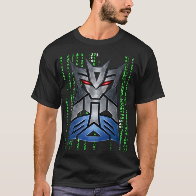Transformers 1x00001 MATRIX SVART AV SAMURAI FEUDA T Shirt (Framsida)