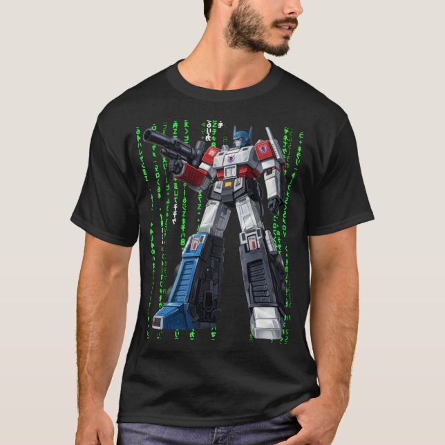 Transformers 1x005 MATRIX SVART AV SAMURAI FEUDAL  T Shirt (Framsida)