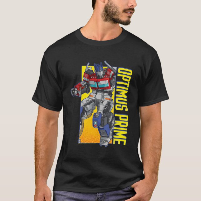 Transformers Rise Of The Beasts Animerad Optimus P T Shirt (Framsida)