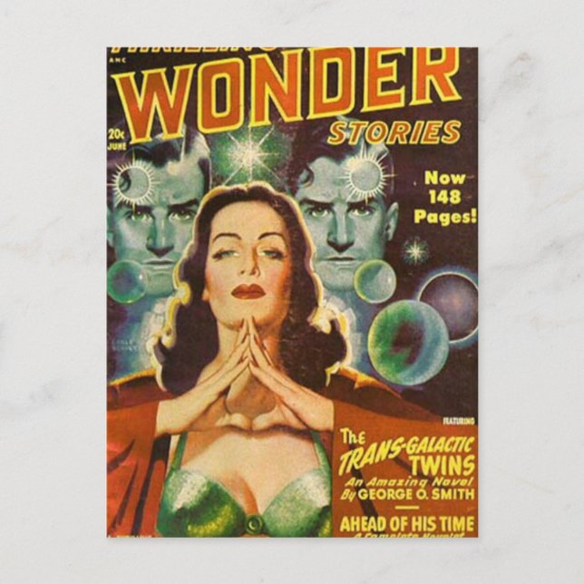 Transgalaktiska Twillingar Vykort (Framsida)