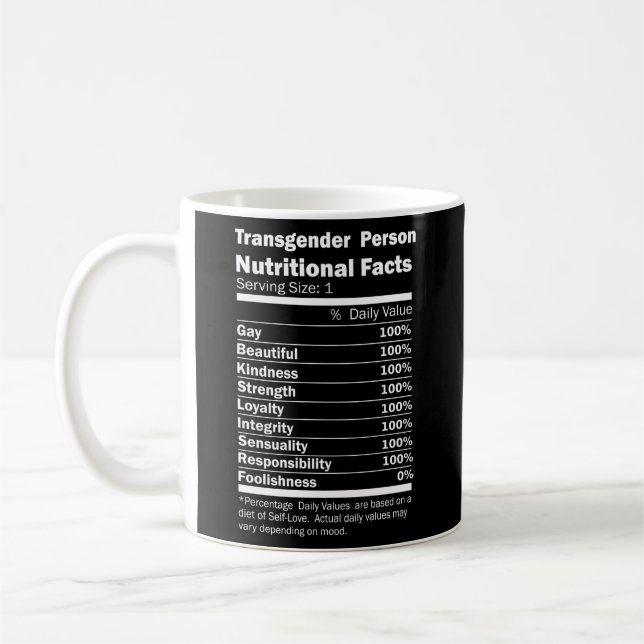 Transgenärperson - Pride Kaffemugg (Vänster)