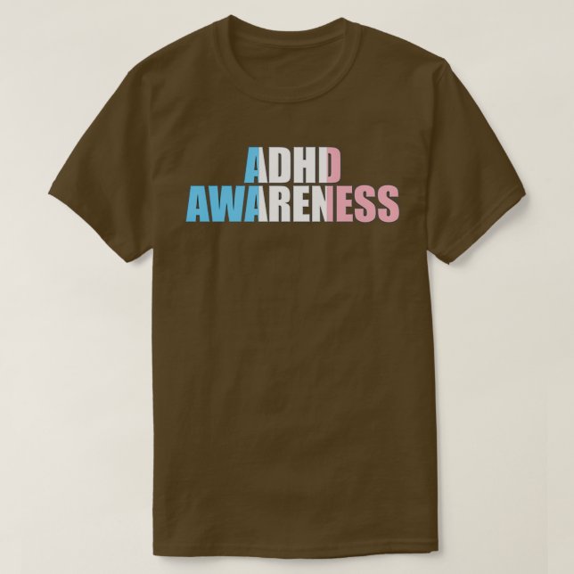 Transgender ADHD-medvetenhet T Shirt (Design framsida)