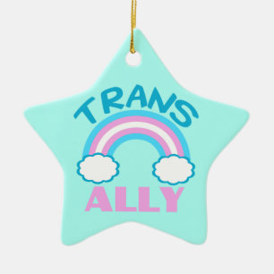 Transgender Ally Julgransprydnad Keramik