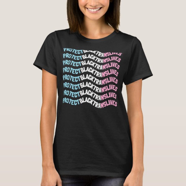 Transgender Ally Lgbt Pride Protect Trans Kids T Shirt (Framsida)