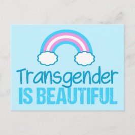 Transgender är Pridet för vackert regnbåge Vykort