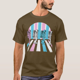 Transgender Astronaut LGBT-Q Space-man Måne Trans T Shirt