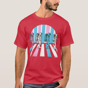 Transgender Astronaut LGBT-Q Space-man Måne Trans T Shirt