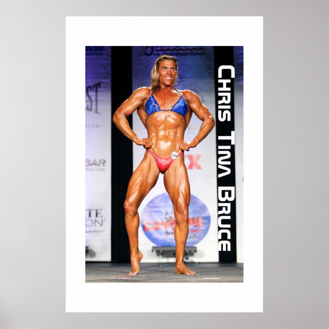 Transgender Bodybuilding der Chris Tina Bruce Poster (Framsidan)