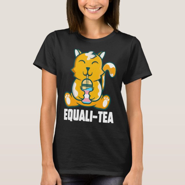 Transgender Cat Equali Tea Transgender Cat Equali T Shirt (Framsida)