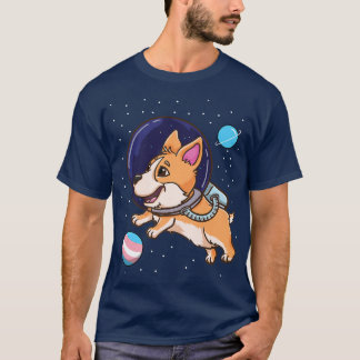 Transgender Corgi in Space Trans Pride1333 T Shirt