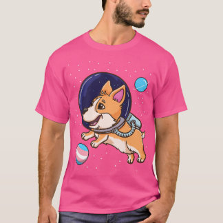 Transgender Corgi in Space Trans Pride1335 T Shirt