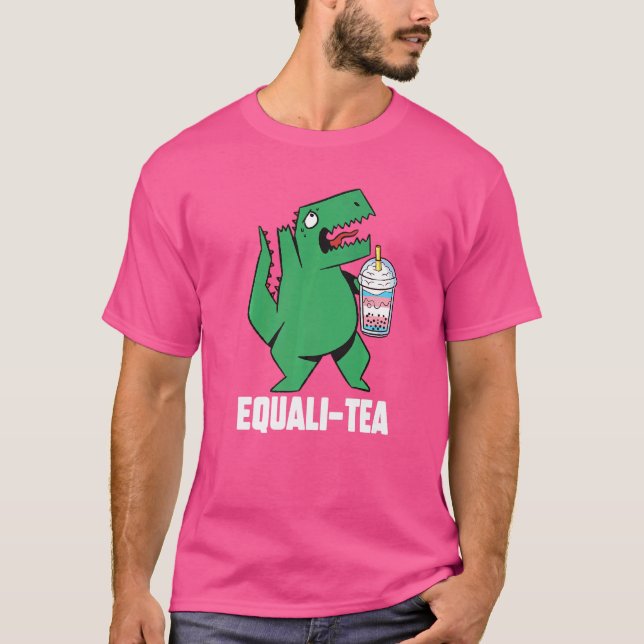 Transgender Dino Equali Tea Transgender Dino Equal T Shirt (Framsida)
