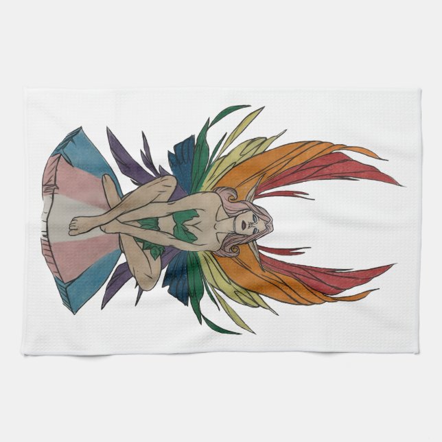 Transgender Faerie Kökshandduk (Horisontell)