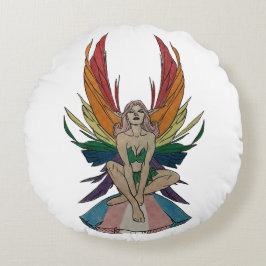 Transgender Faerie Rund Kudde