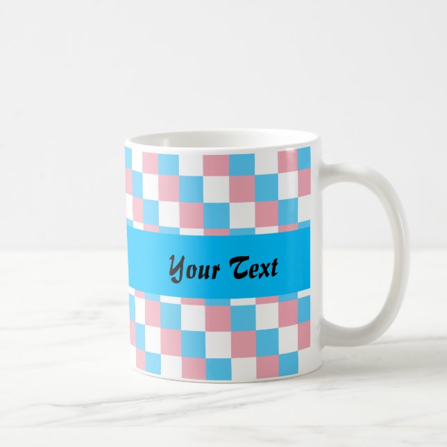 Transgender färg kontrollat mönster kaffemugg (Höger)