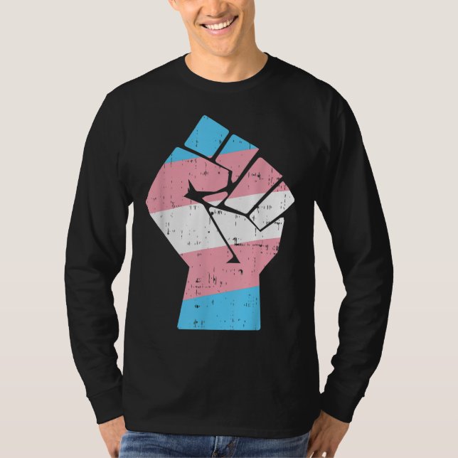 Transgender Fist Pride Högers LGBT Trans Transexua T Shirt (Framsida)