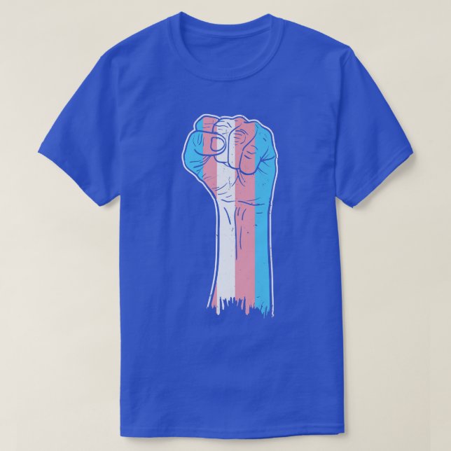 Transgender Fist Trans-Pride  T Shirt (Design framsida)