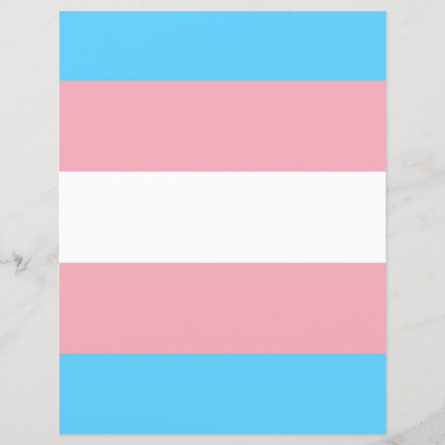 Transgender Flag Papier (Framsida)