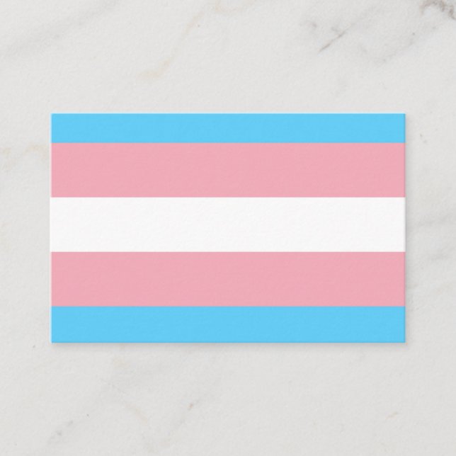 Transgender Flag Visitkort (Framsida)