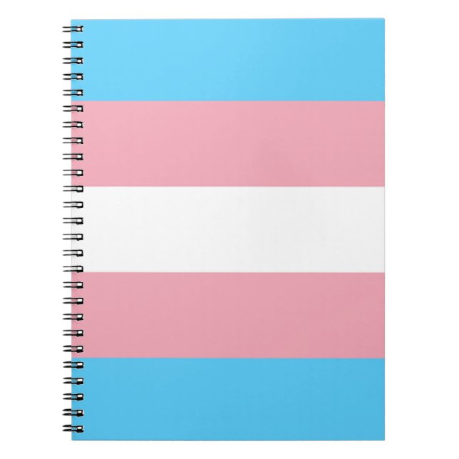Transgender Flagga Anteckningsbok (Framsidan)