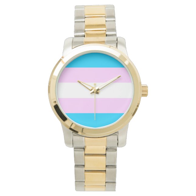 Transgender flagga armbandsur (Framsida)