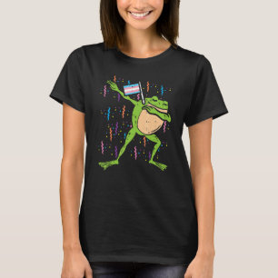 Transgender Flagga Frog Dab Lgbt Trans Pride Saker T Shirt