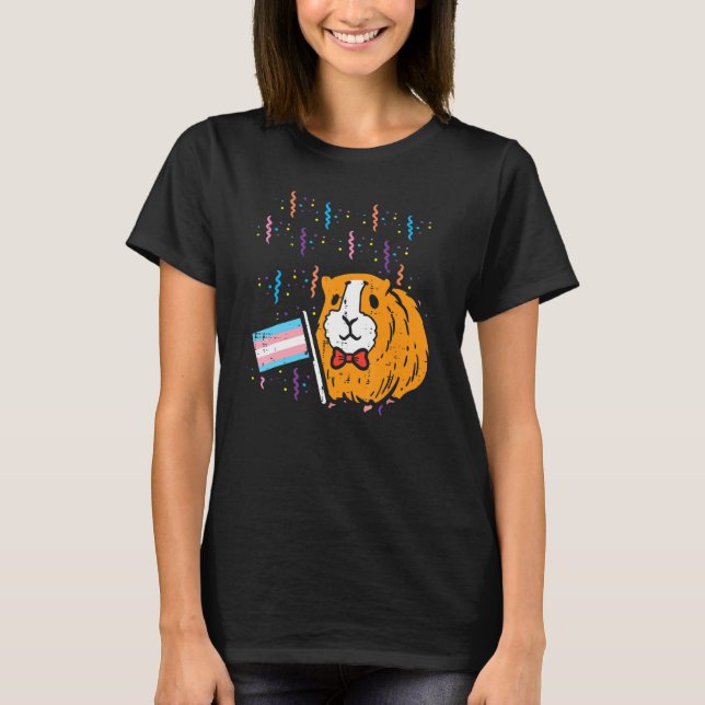 Transgender Flagga Hamster Lgbt Trans Pride Saker T Shirt (Framsida)