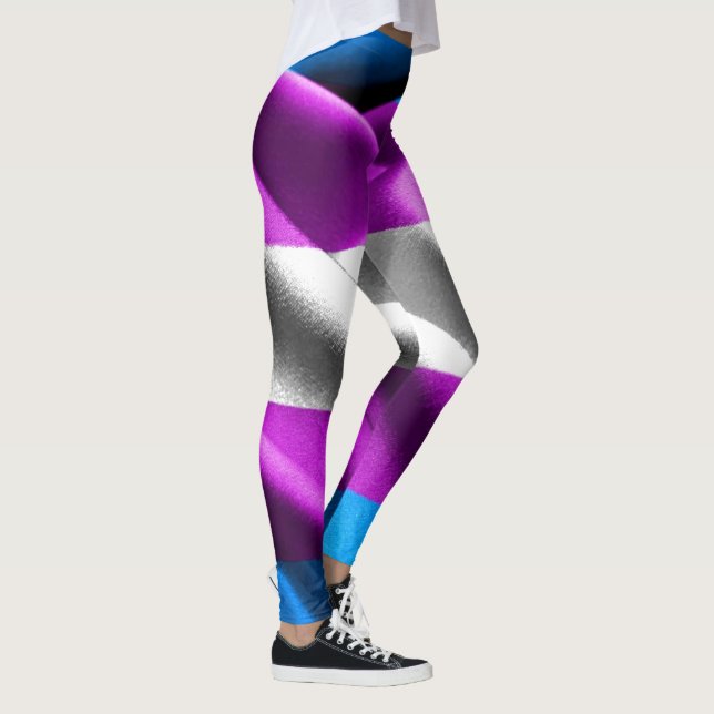 Transgender Flagga Leggings (Höger)