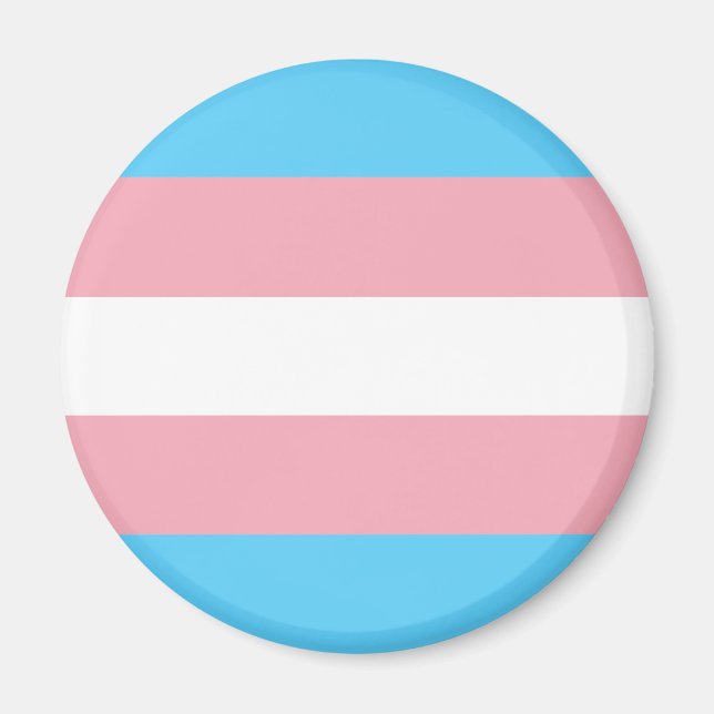 Transgender Flagga Magnet (Framsidan)